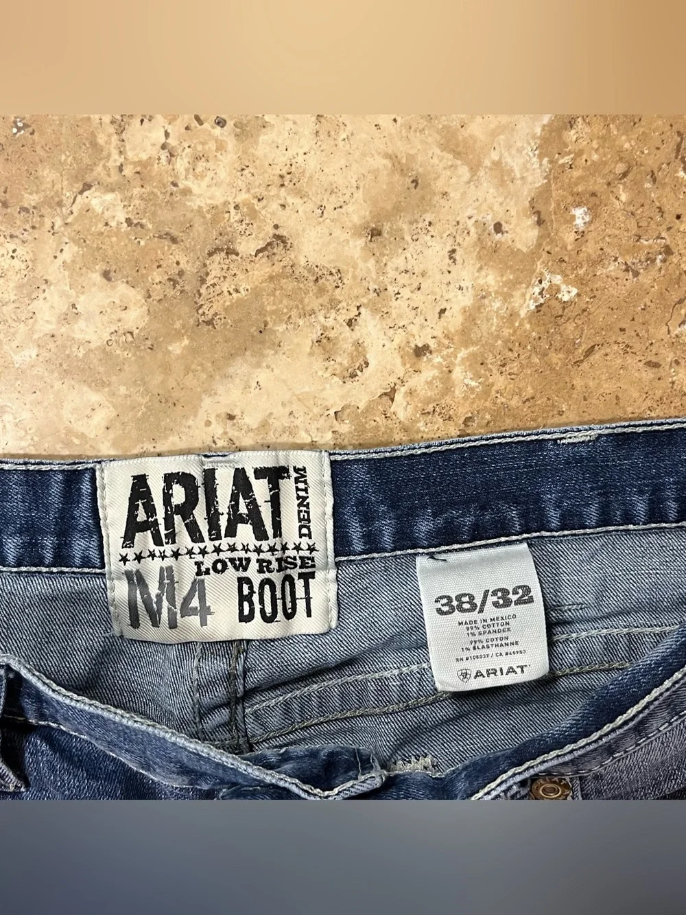 Ariat Men’s M4 Low Rise Bootcut Denim Jeans Dark Wash Western 38x32